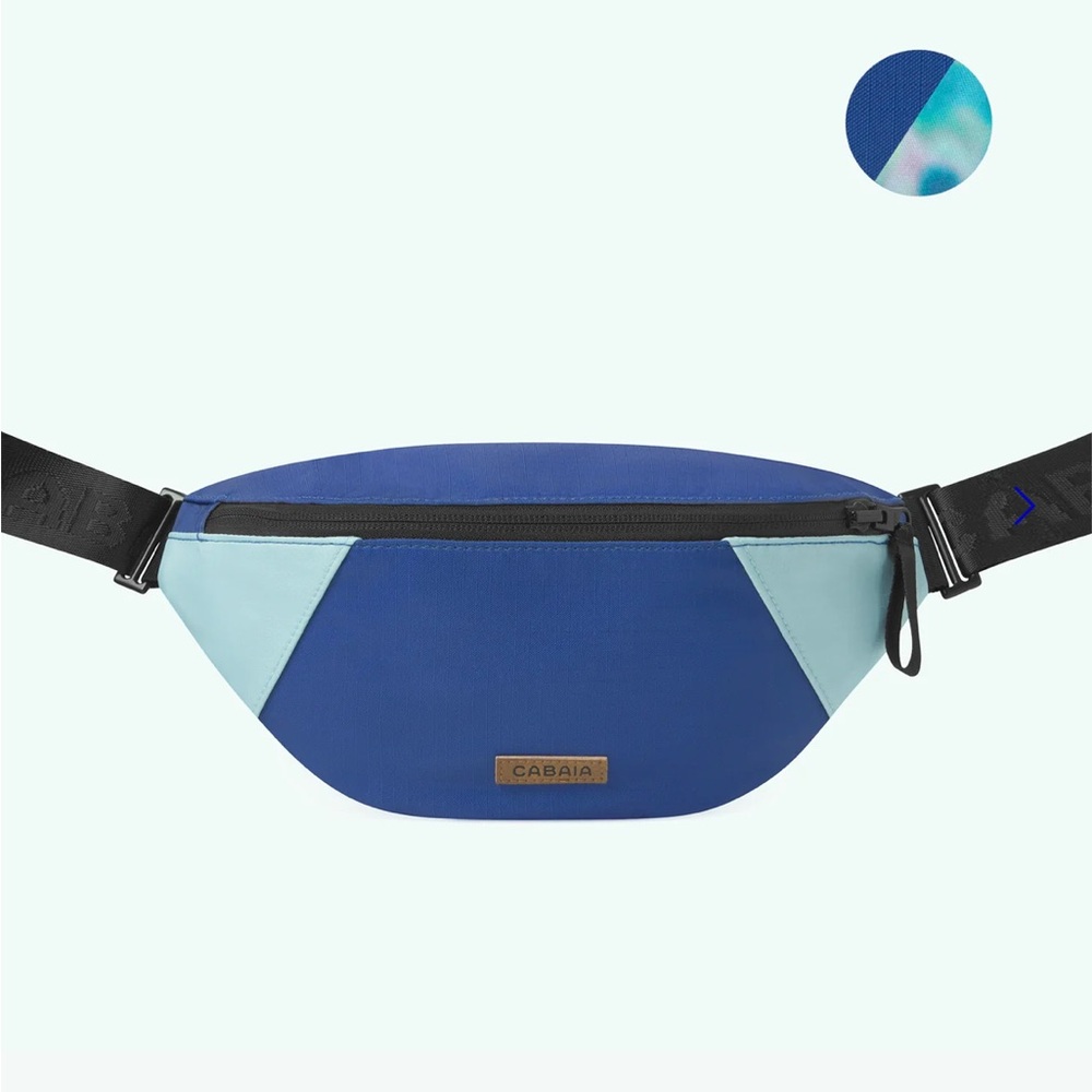 Blue and Light Blue Crossbody Bag
